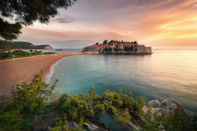 Eine Küstenlandschaft in Montenegro